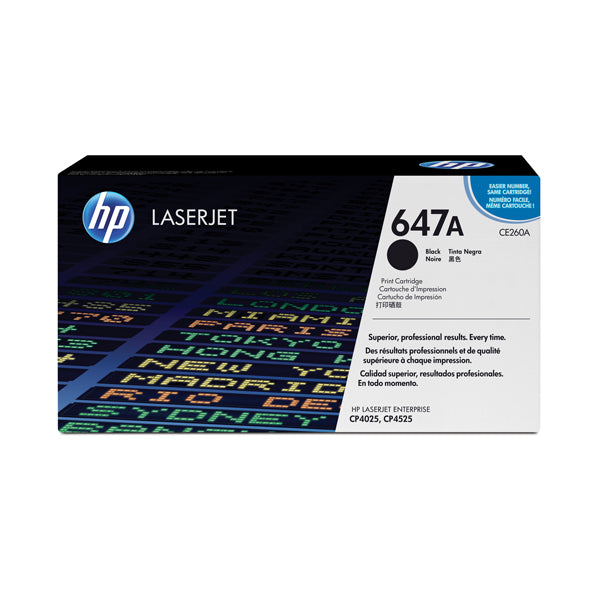 HP - CE260A - Hp - Toner originale - 647A - Nero - CE260A - 8.500 pag