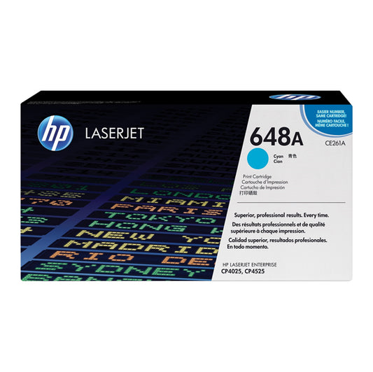 HP - CE261A - Hp - Toner originale - 648A - Ciano - CE261A - 11.000 pag