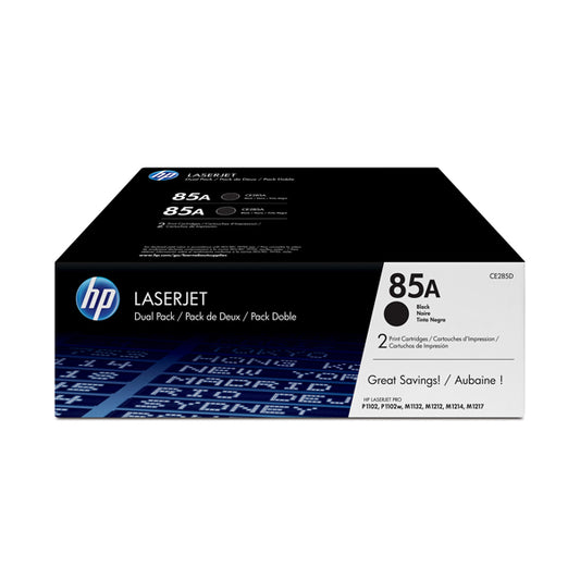 HP - CE285AD - Hp - Confezione 2 Toner originali - 85A - Nero - CE285AD - 1.600 pag-cad