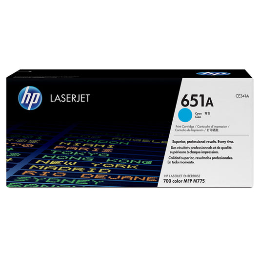 HP - CE341A - Hp - Toner originale - 651A - Ciano - CE341A - 16.000 pag