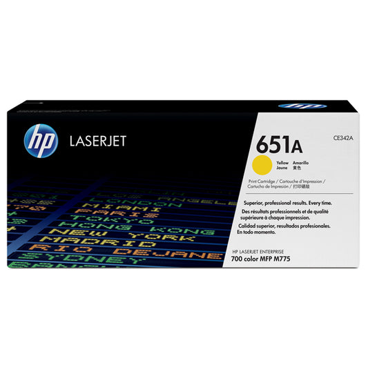 HP - CE342A - Hp - Toner originale - 651A - Giallo - CE342A - 16.000 pag