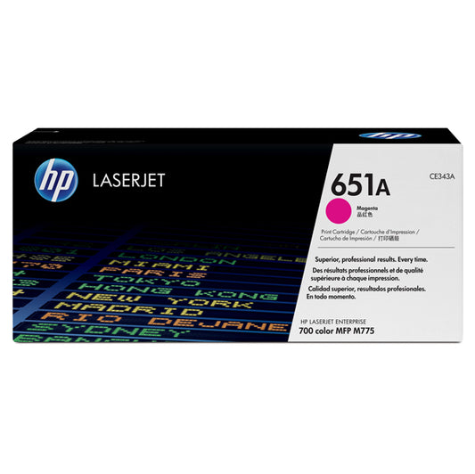 HP - CE343A - Hp - Toner originale - 651A - Magenta - CE343A - 16.000 pag