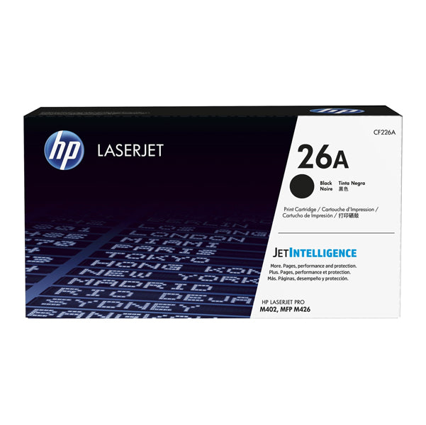 HP - CF226A - Hp - Toner originale - 26A - Nero - CF226A - 3.100 pag