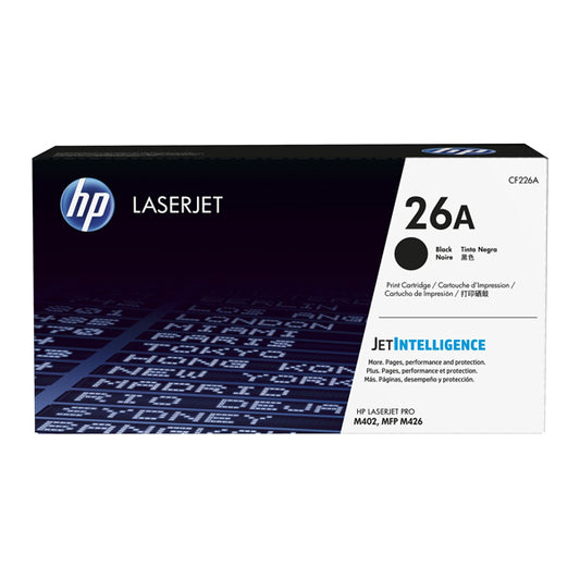 HP - CF226A - Hp - Toner originale - 26A - Nero - CF226A - 3.100 pag