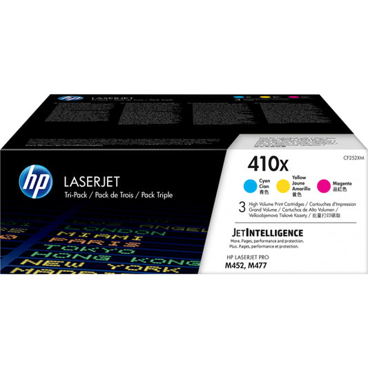 HP - CF252XM - Hp - Confezione 3 Toner originale - 410X - C-M-Y - CF252XM - 5.000 pag cad