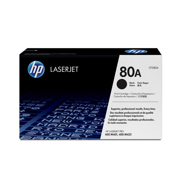HP - CF280A - Hp - Toner originale - 80A - Nero - CF280A - 2.560 pag