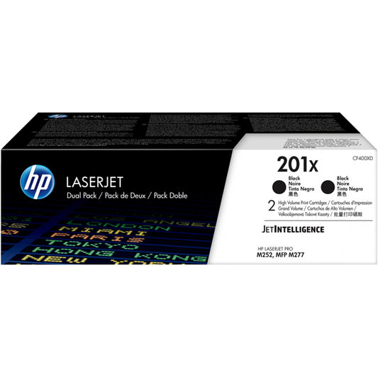 HP - CF400XD - Hp - Confezione 2 Toner originale - 201X - Nero - CF400XD - 2.800 pag cad