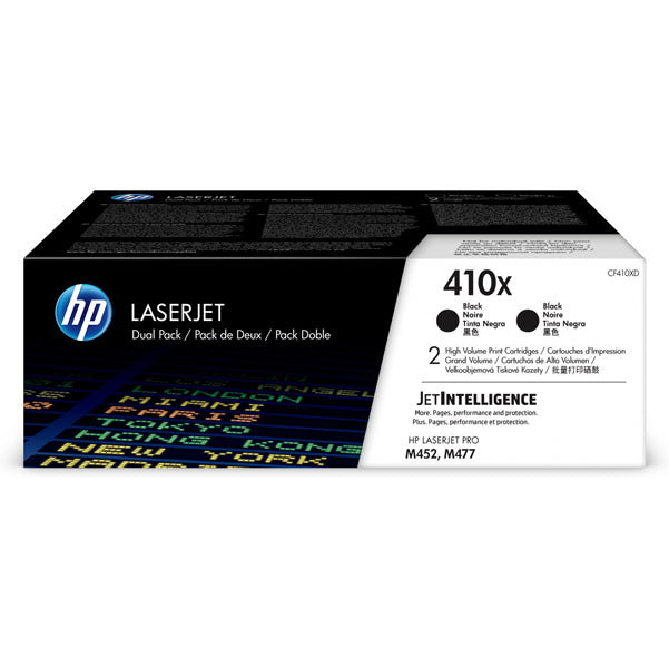 HP - CF410XD - Hp - Confezione 2 Toner originale - 410X - Nero - CF410XD - 6.500 pag cad