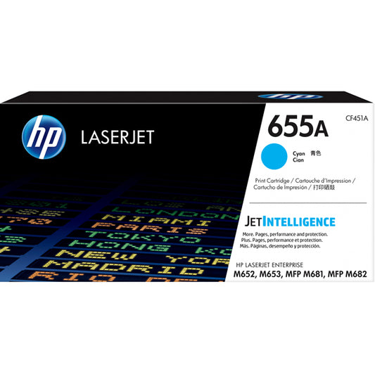 HP - CF451A - Hp - Toner originale - 655A - Ciano - CF451A - 10.500 pag