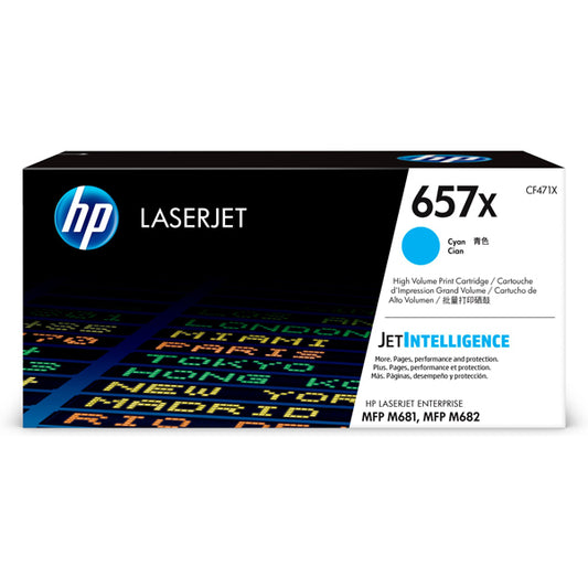 HP - CF471X - Hp - Toner originale - 657X - Ciano - CF471X - 23.000 pag