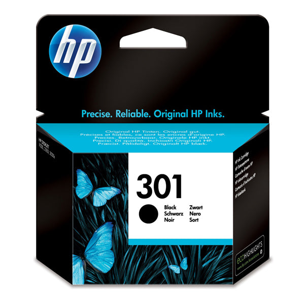 HP - CH561EE - Hp - Cartuccia ink originale- 301 - Nero - CH561EE - 190 pag