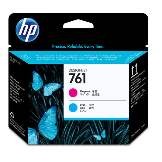 HP - CH646A - Hp - Testina originale- 761 - Magenta - Ciano - CH646A - 400 pag