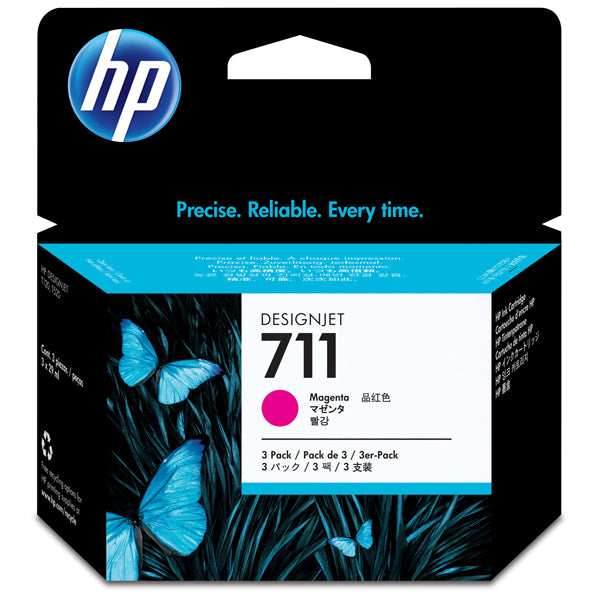 HP - CZ135A - Hp - Confezione 3 cartucce ink originale - 711 - Magenta - CZ135A - 29ml cad