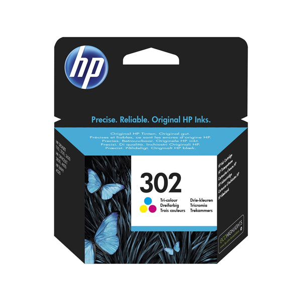 HP - F6U65AE - Hp - Cartuccia ink originale - 302 - C-M-Y - F6U65AE - 165 pag