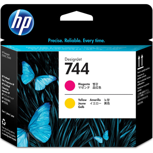 HP - F9J87A - Hp - Testina originale - 744 - Magenta - Giallo - F9J87A - 6ml-cad