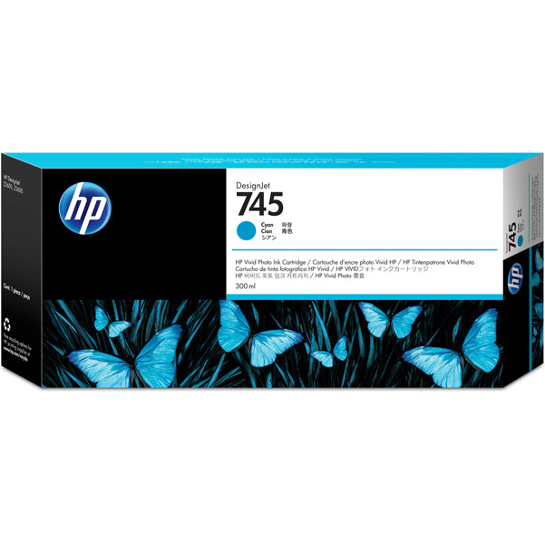 HP - F9K03A - Hp - Cartuccia ink originale - 745 - Ciano - F9K03A - 300ml