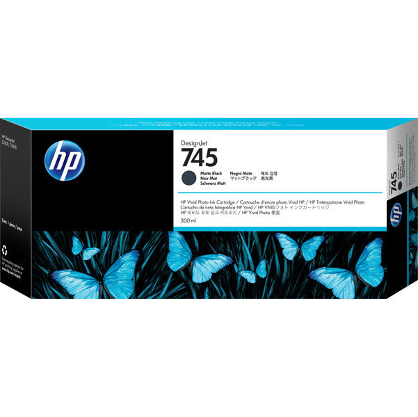 HP - F9K05A - Hp - Cartuccia ink originale - 745 - Nero opaco - F9K05A - 300ml