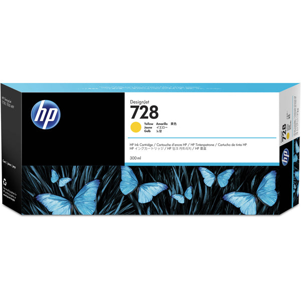 HP - F9K15A - Hp - Cartuccia ink originale - 728 - Giallo - F9K15A - 300ml