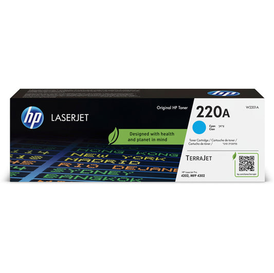 HP - W2201A - Hp -  Toner originale LaserJet HP 220A - Ciano - W2201A - 1.800 pag - HPW2201A -  Conf. da 1 Pz.