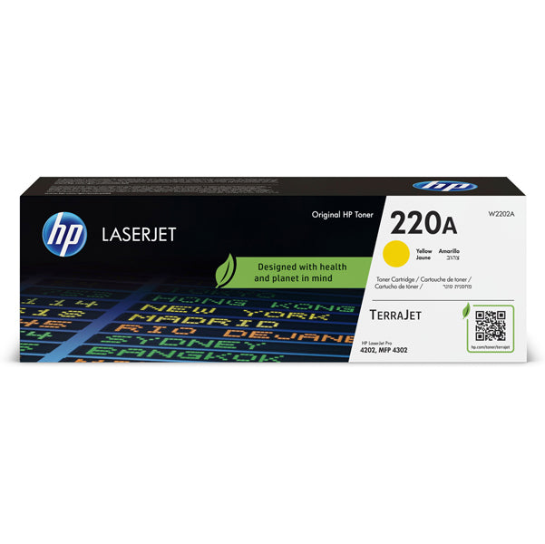HP - W2202A - Hp -  Toner originale LaserJet HP 220A- Giallo - W2202A - 1.800 pag - HPW2202A -  Conf. da 1 Pz.