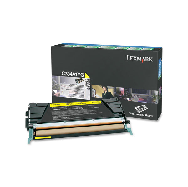 LEXMARK - C734A1YG - Lexmark - Toner - Giallo - C734A1YG - return program - 6.000 pag