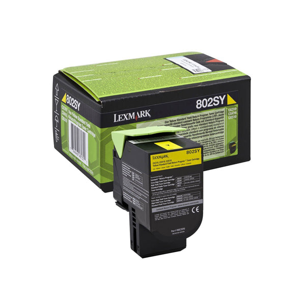 LEXMARK - 80C2SY0 - Lexmark - Toner - Giallo - 80C2SY0 - return program - 2.000 pag