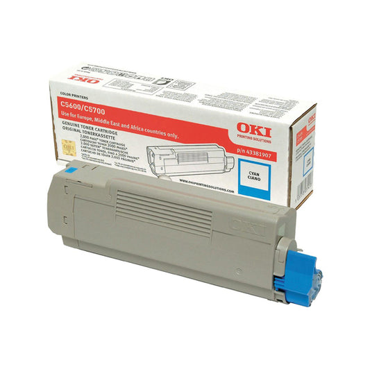OKI - 43381907 - Oki - Toner - Ciano - C5600 C5700 - 43381907 - 2.000 pag