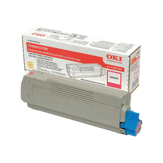 OKI - 43381906 - Oki - Toner - Magenta - C5600 C5700 - 43381906 - 2.000 pag
