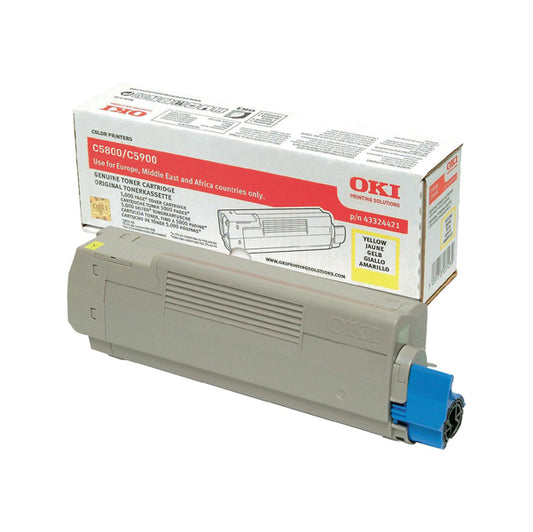 OKI - 43324421 - Oki - Toner - Giallo - C5800 C5900 C5550 - 43324421 - 5.000 pag