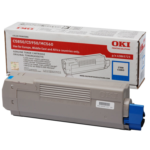 OKI - 43865723 - Oki - Toner - Ciano - C5850-C5950 - 43865723 - 6.000 pag