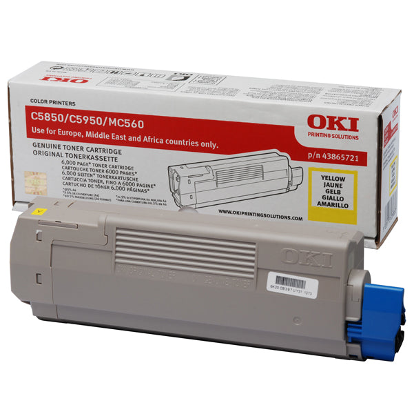 OKI - 43865721 - Oki - Toner - Giallo - C5850-C5950 - 43865721 - 6.000 pag