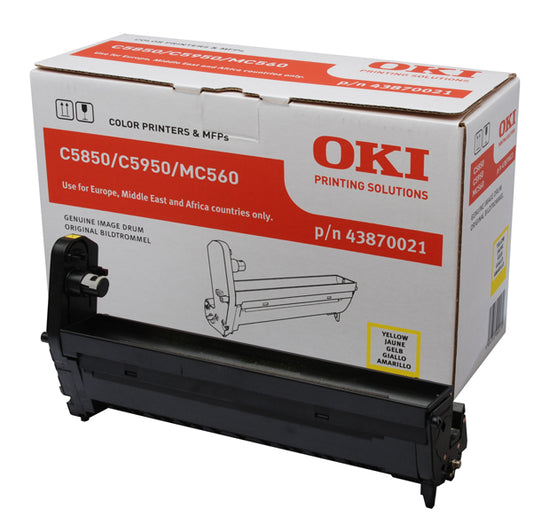 OKI - 43870021 - Oki - Tamburo - Giallo - C5850-5950 - 43870021 - 20.000 pag