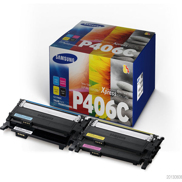 SAMSUNG - SU375A - Samsung-HP - Multipack 4 Toner originale - C-M-Y-K - CLTP406C-ELS
