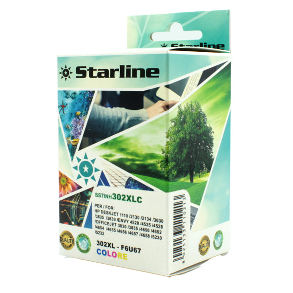 STARLINE - JRHP302XLC - Starline - Cartuccia ink Compatibile - per HP 302XL - C-M-Y