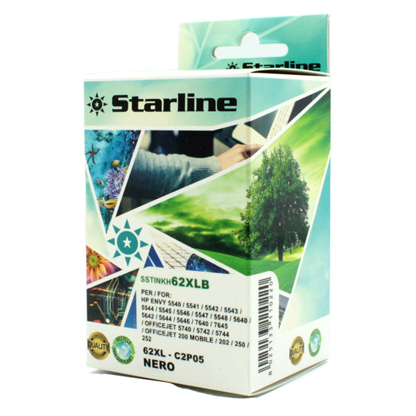 STARLINE - JRHP62XLB - Starline - Cartuccia ink Compatibile - per HP 62 - Nero