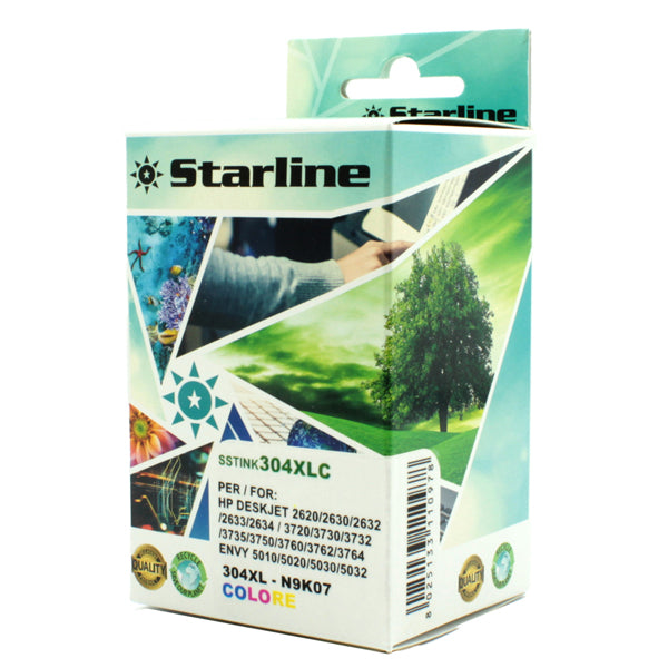 STARLINE - JRHP304XLC - Starline - Cartuccia Ink Compatibile - per HP - 304XL- C-M-Y - 20 ml