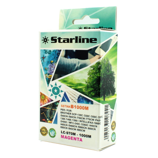 STARLINE - JNBR1000M - Starline - Cartuccia ink - per Brother - Magenta - LC1000M - 20ml