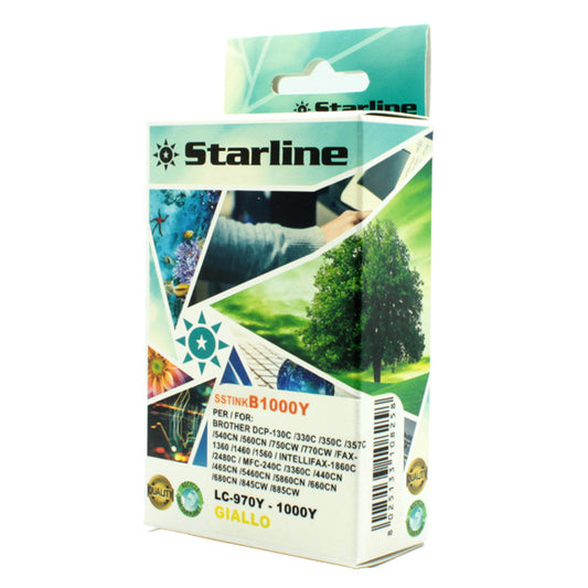 STARLINE - JNBR1000Y - Starline - Cartuccia ink - per Brother - Giallo - LC1000Y - 20ml