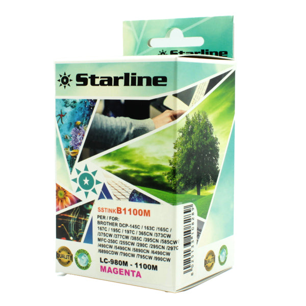 STARLINE - JNBR980M - Starline - Cartuccia ink - per Brother - Magenta - LC980M - 16ml