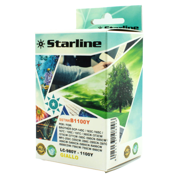 STARLINE - JNBR980Y - Starline - Cartuccia ink - per Brother - Giallo - LC980Y - 16ml