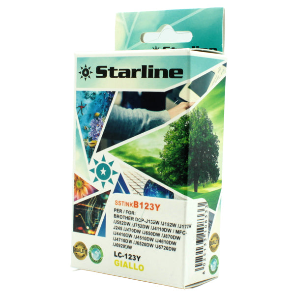 STARLINE - JNBR123Y - Starline - Cartuccia ink - per Brother - Giallo - LC123Y  - 10ml