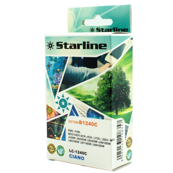 STARLINE - JNBR1240C - Starline - Cartuccia ink - per Brother - Ciano - LC1240C - 12ml