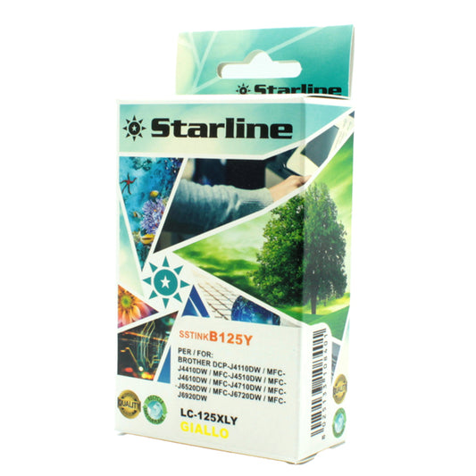 STARLINE - JNBR125Y - Starline - Cartuccia ink - per Brother - Giallo - LC125XLY - 16,6ml