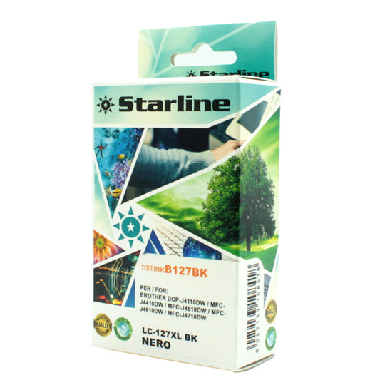 STARLINE - JNBR127B - Starline - Cartuccia ink - per Brother - Nero - LC127XLBK - 28ml