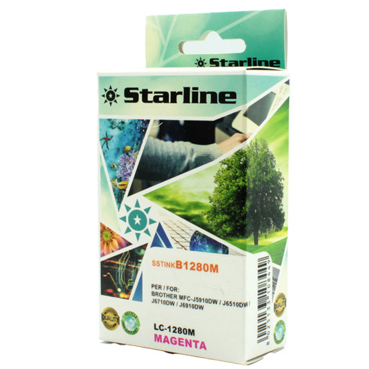 STARLINE - JNBR1280M - Starline - Cartuccia ink - per Brother - Magenta - LC1280XLM - 16,6ml