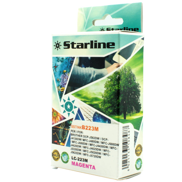 STARLINE - JNBR223M - Starline - Cartuccia ink - per Brother - Magenta - LC223M - 9ml