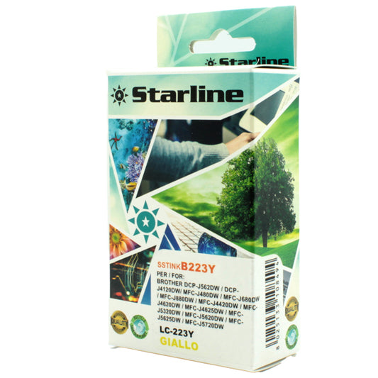 STARLINE - JNBR223Y - Starline - Cartuccia ink - per Brother - Giallo - LC223Y - 9ml