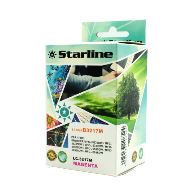 STARLINE - JNBR3217M - Starline - Cartuccia ink - per Brother - Magenta - LC3217M - 9ml