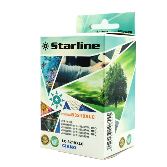 STARLINE - JNBR3219C - Starline - Cartuccia ink - per Brother - Ciano - LC3219XLC - 17ml