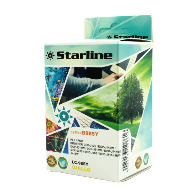 STARLINE - JNBR985Y - Starline - Cartuccia ink - per Brother - Giallo - LC985Y - 15ml